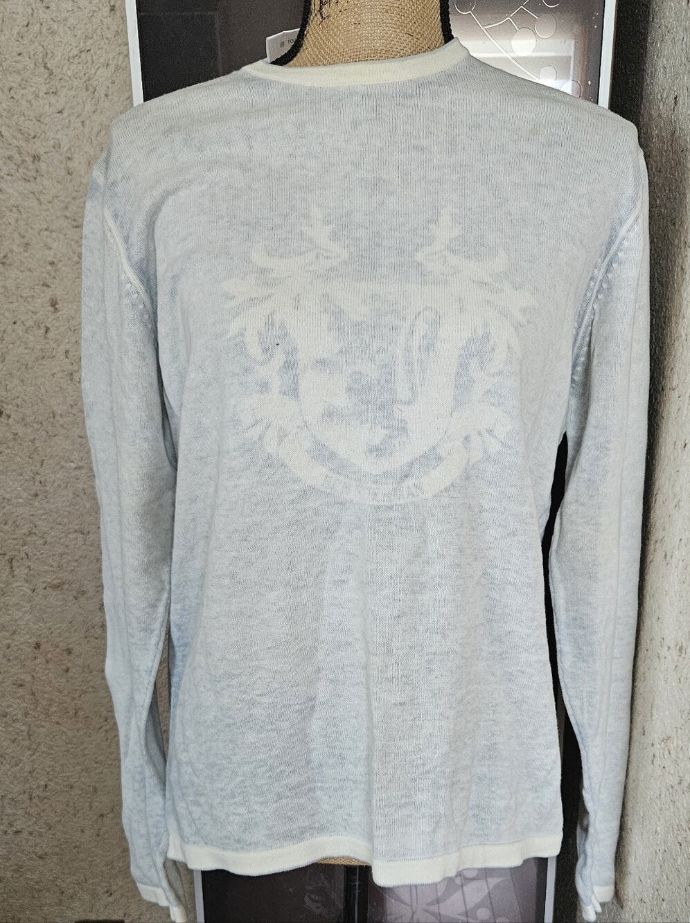 Ben Sherman Light Blue Long-Sleeve Shirt with Subtle Crest